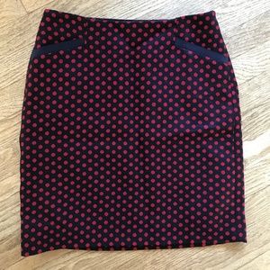 NWT Talbot's Petites Polka-Dot Pencil Skirt sz 4P
